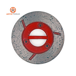 Wholesale inch 100 125 200 mm Diamond continuous grinding cup wheel with snail buckle For marble granite stone concrete  surface