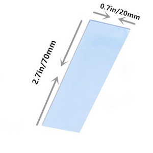 70x20x1.5mm Silicone Thermal Conductive Pads tape for Pcie M.2 2280 SSD NVMe Heatsinks