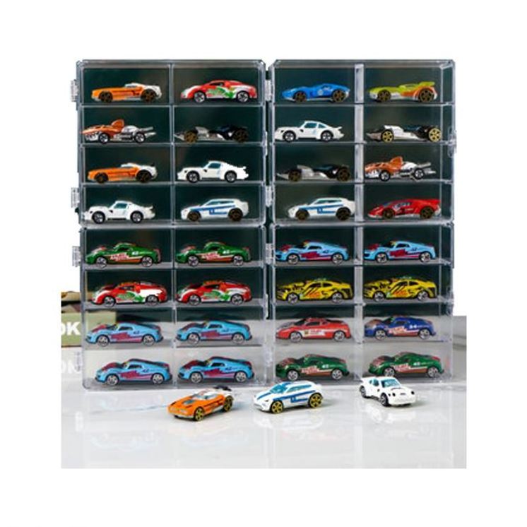 hot toys car plastic acrylic display case for wheel protector 100 wheels display case 1:64 display cases