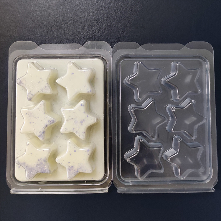 Custom 12 Cavity Christmas Tree Candle Clamshell Tart Mold,Cavity Wax Melt Clamshell Packaging