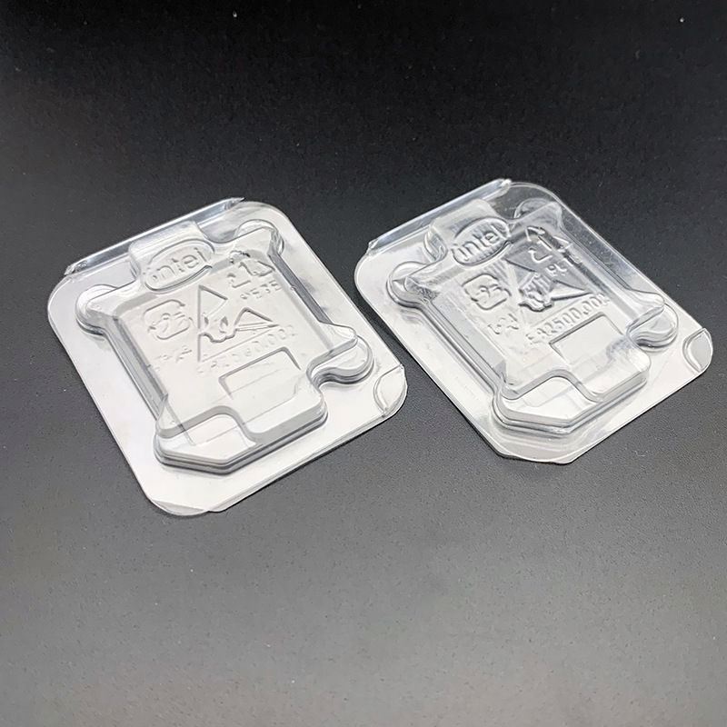 Wholesale transparent plastic cpu clamshell pack CHIP cpu hard plastic clamshell tray case woth foam lga 2011