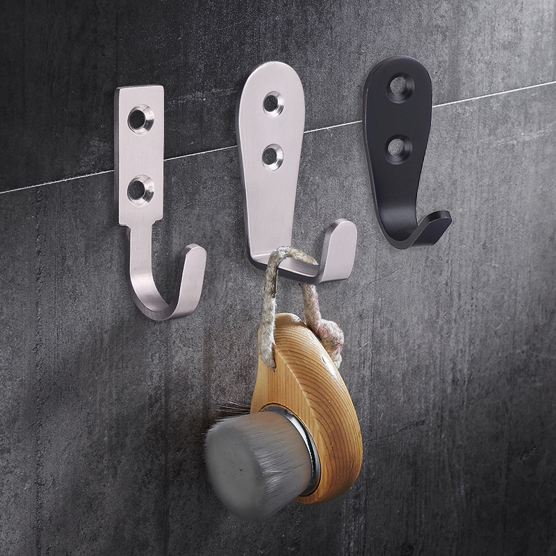 Latest Black Color Bathroom Kitchen Wall Mounted Hook for Hanging Clothes