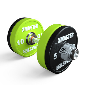 Xmaster weight lifting equipment dumbbell round dumbbell set pu coated dumbbell