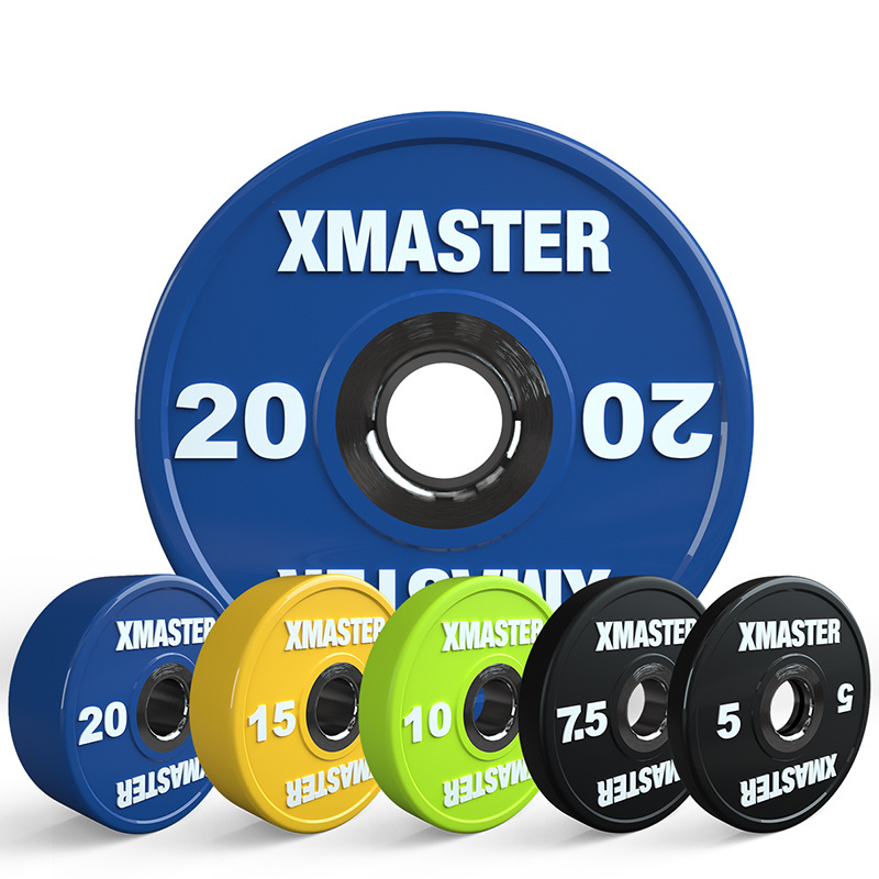 Xmaster weight lifting equipment dumbbell round dumbbell set pu coated dumbbell