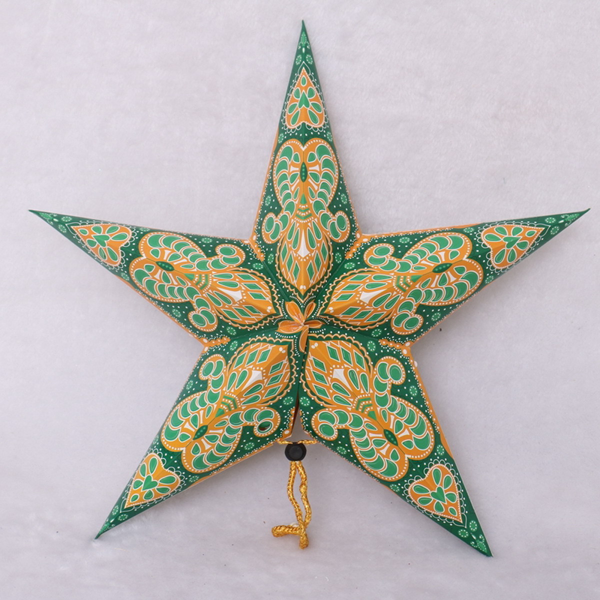 New Year Decoration 30 cm Paper Star Hanging decoration folding Christmas Decorations Paper Star With LED