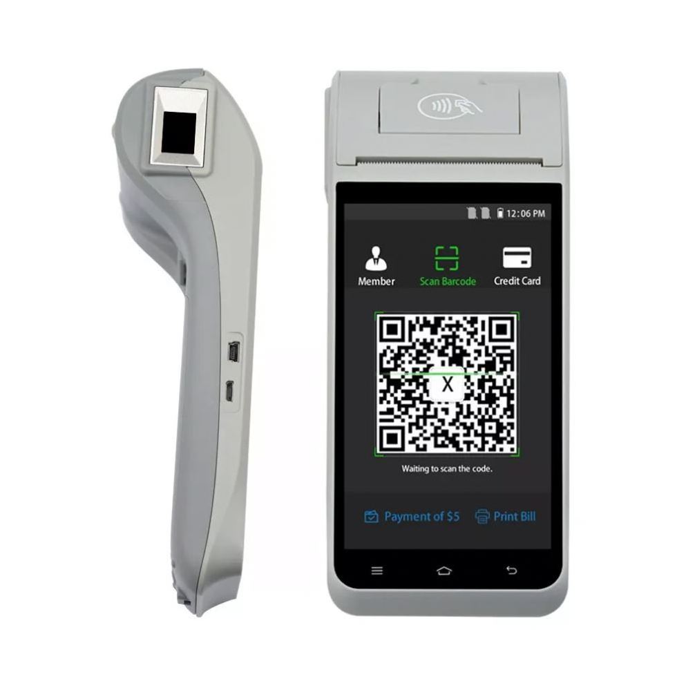 Z91 cheap price handheld PDA Portable 4G Android Pos ZCS Ticketing POS system With Printer for mobile parking management