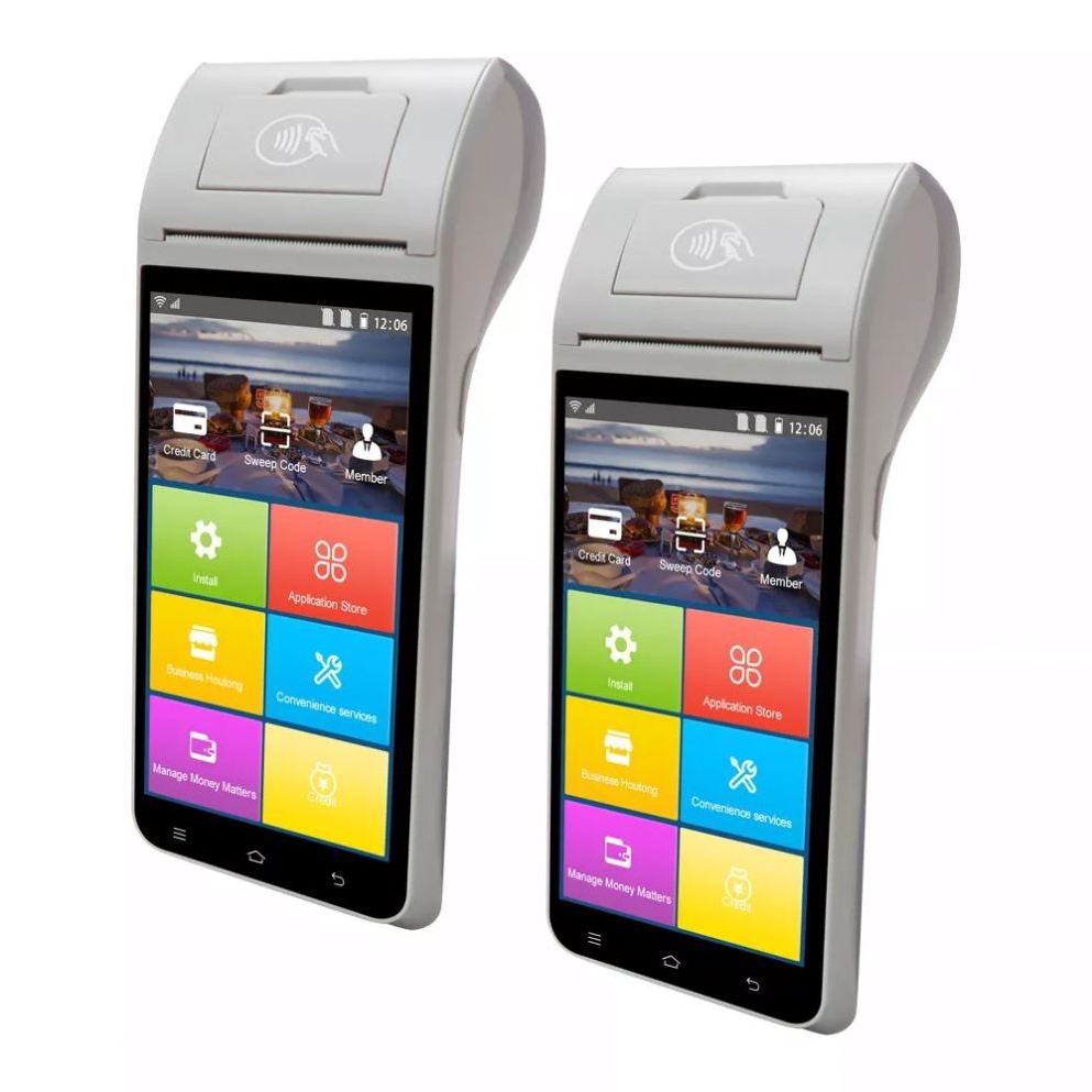 Z91 cheap price handheld PDA Portable 4G Android Pos ZCS Ticketing POS system With Printer for mobile parking management