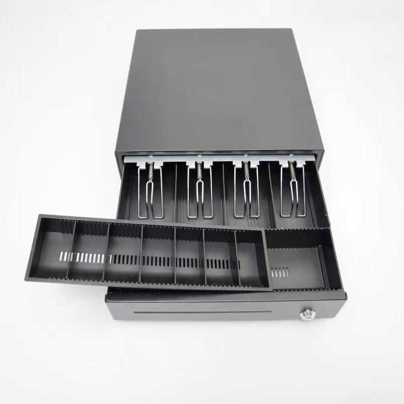 Metal 410 electronic pos cash drawer register RJ11/RJ12 Automatic Cash Drawer with hidden slot