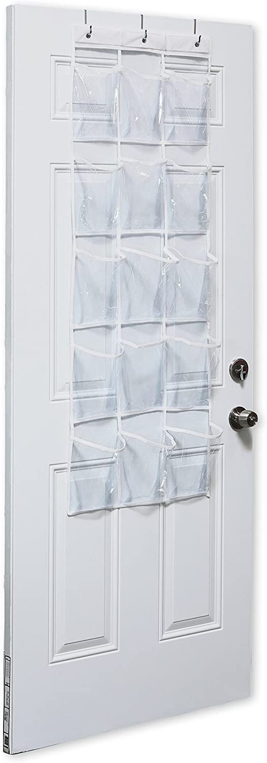 Foldable Crystal Clear Over The Door Hanging Pantry Organizer