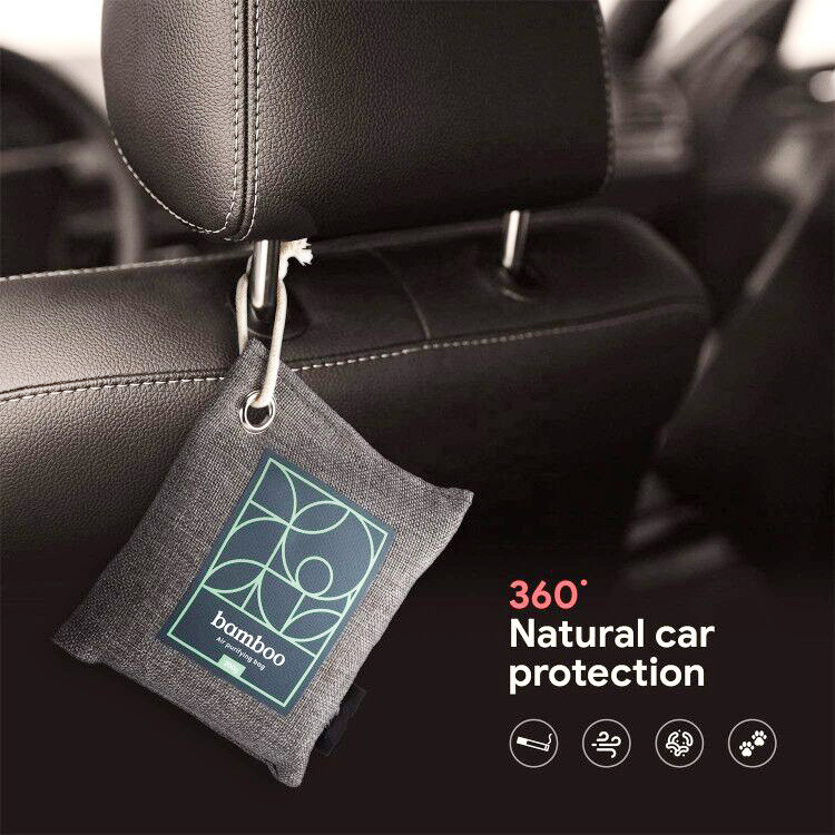 200g Bamboo Charcoal Air Purifying Bag Naturally Freshen Air  for Home or Car