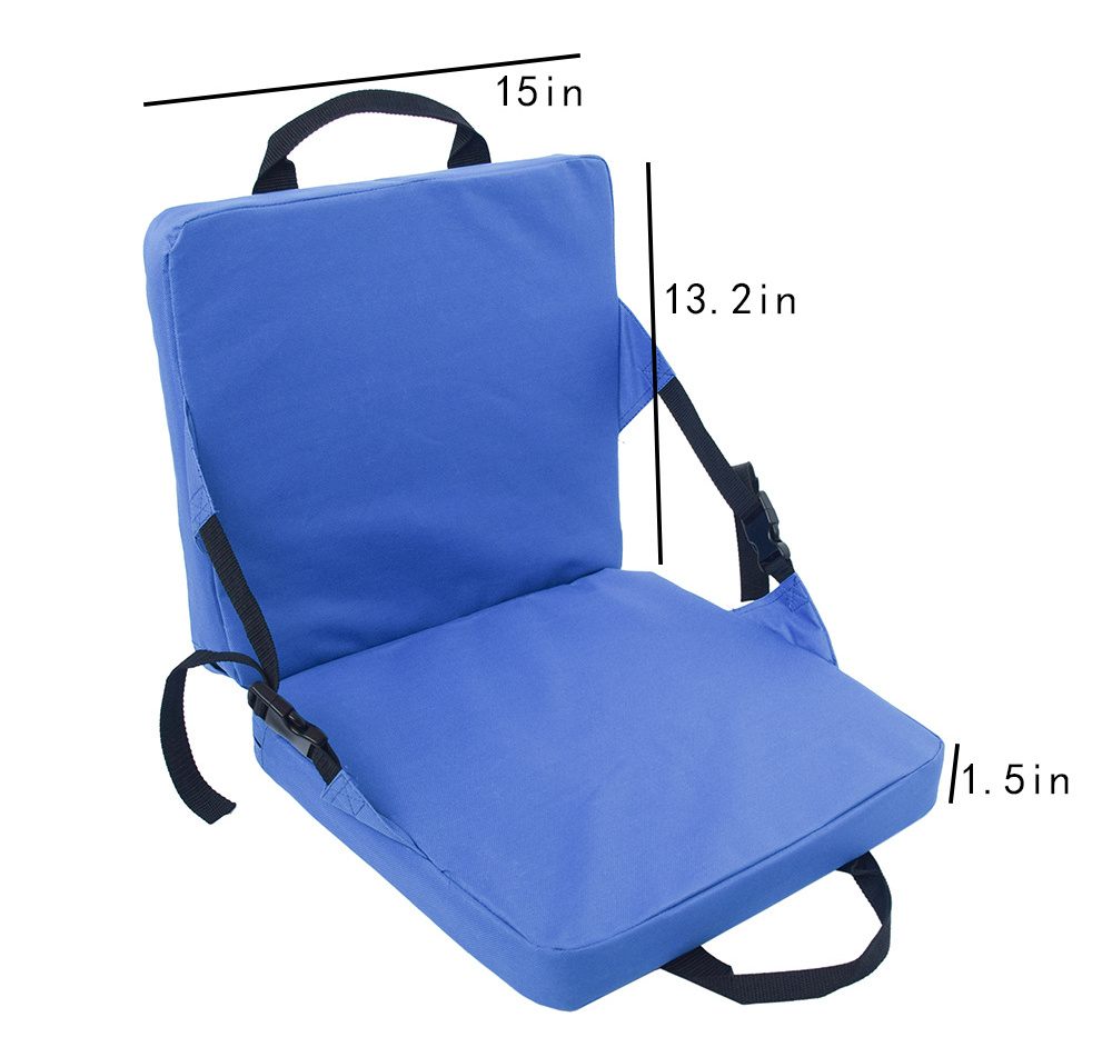 Outdoor Activities Chairs Foldable Foam Stadium Seat Cushion with Back Support for Camping