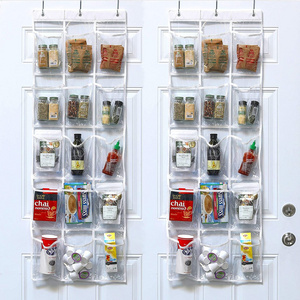 Foldable Crystal Clear Over The Door Hanging Pantry Organizer