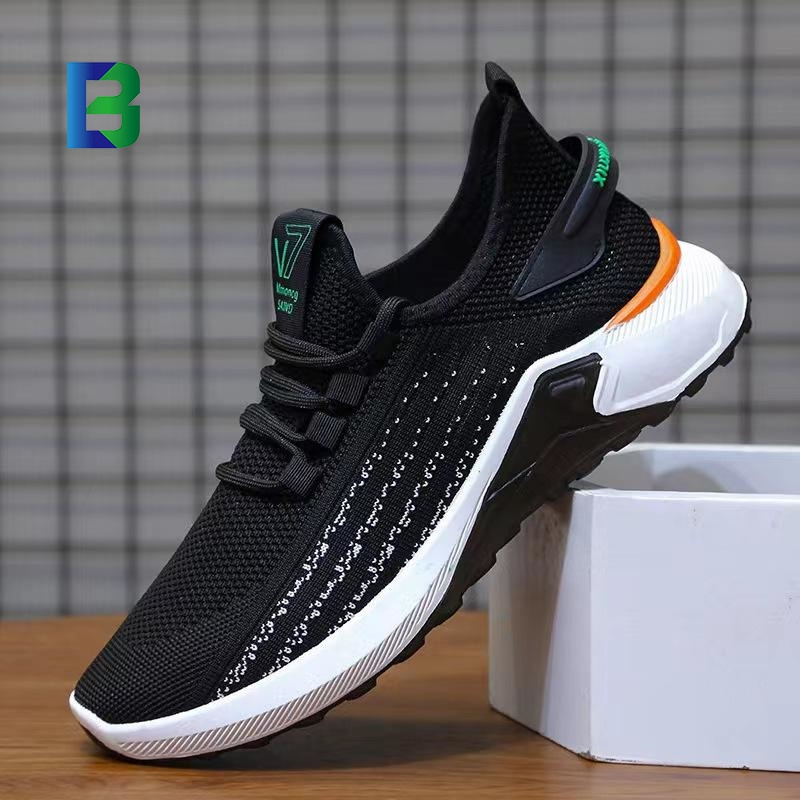 Oem Wholesale Cheap Man Breathable Mesh Casual Running Shoes Light-weight Thick-sole Outdoor Trainers Men Casual Sneakers