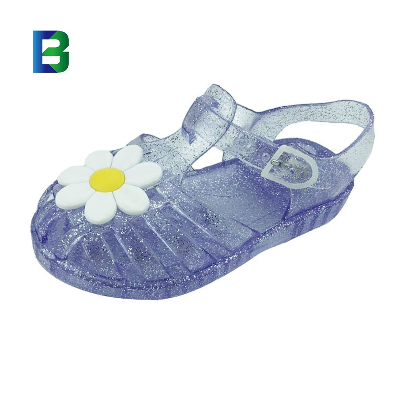 Lovely Children'S Princess Bling Sandals Summer Candy Color Kids Breathable Flowers Jelly Sandals Kids