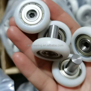 Small plastic coating bearing 604 608 bearing roller wheels 8x28x7 4x16x5 6x26x10 no noise polyurethane pu rubber coated bearing