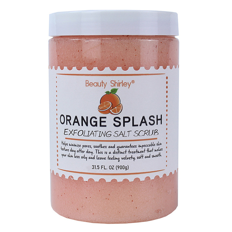 Orange pedicure brown sugar pealing scrub  foot skin care body whipped body scrub shea butter sugar scrub