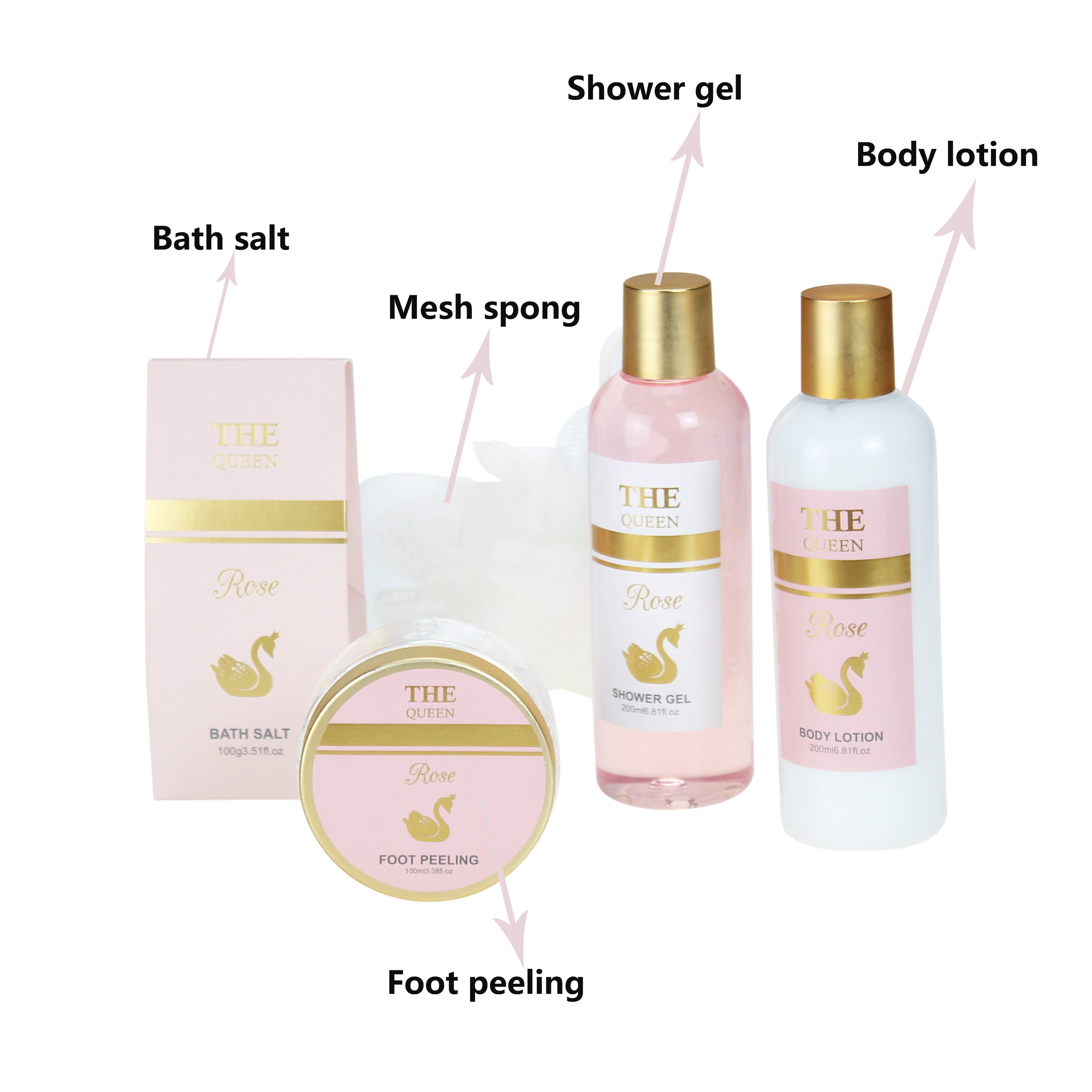 Private label basket sets bath care shower gel spa gift set bath perfume fragrance gift bath set