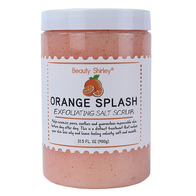 Bodyscrub orange pedicure brown salt big scrub foot   skin care body whipped salt scrub shea butter salt scrub