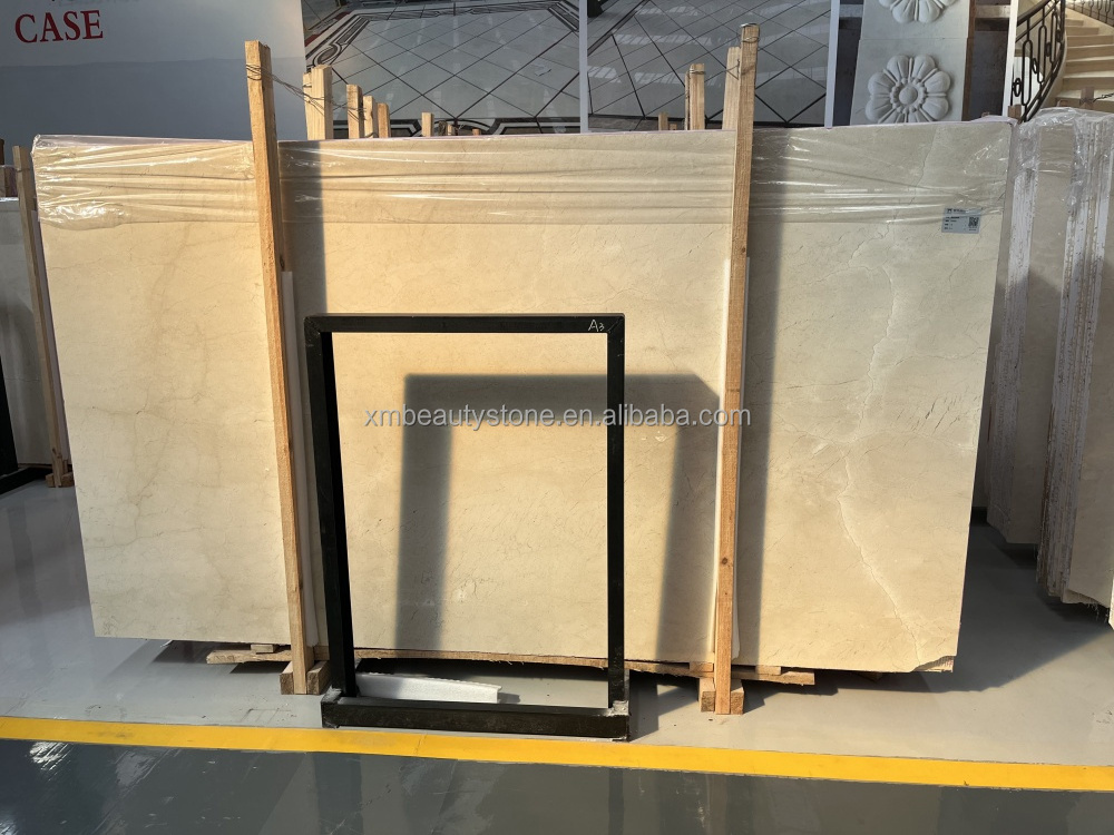 Crema Marfil Natural Greece marble beige stone slabs for wall floor tile decoration cut to size