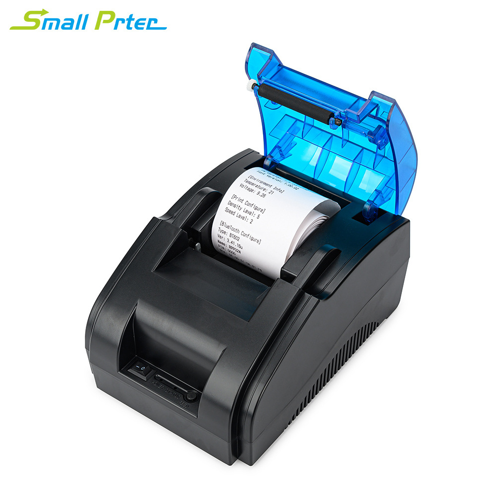 Desktop Pos Receipt Printer Barcode Bluetooth Mini Thermal Printer Wireless Bill 58mm Thermal Printer