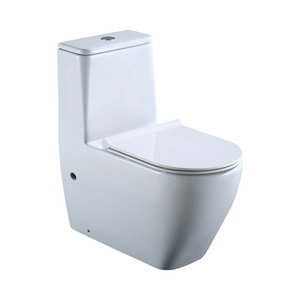 Modern Bathroom Water Closet One Piece Toilet Rimless Drainage  Close Coupled  Toilet sanitary ware