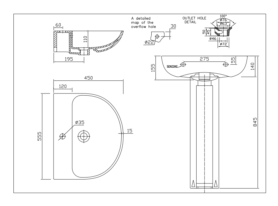 ceramic factory Hotel  pedestal sink Oval ceramic european style freestanding pedestal wash basin bathroom