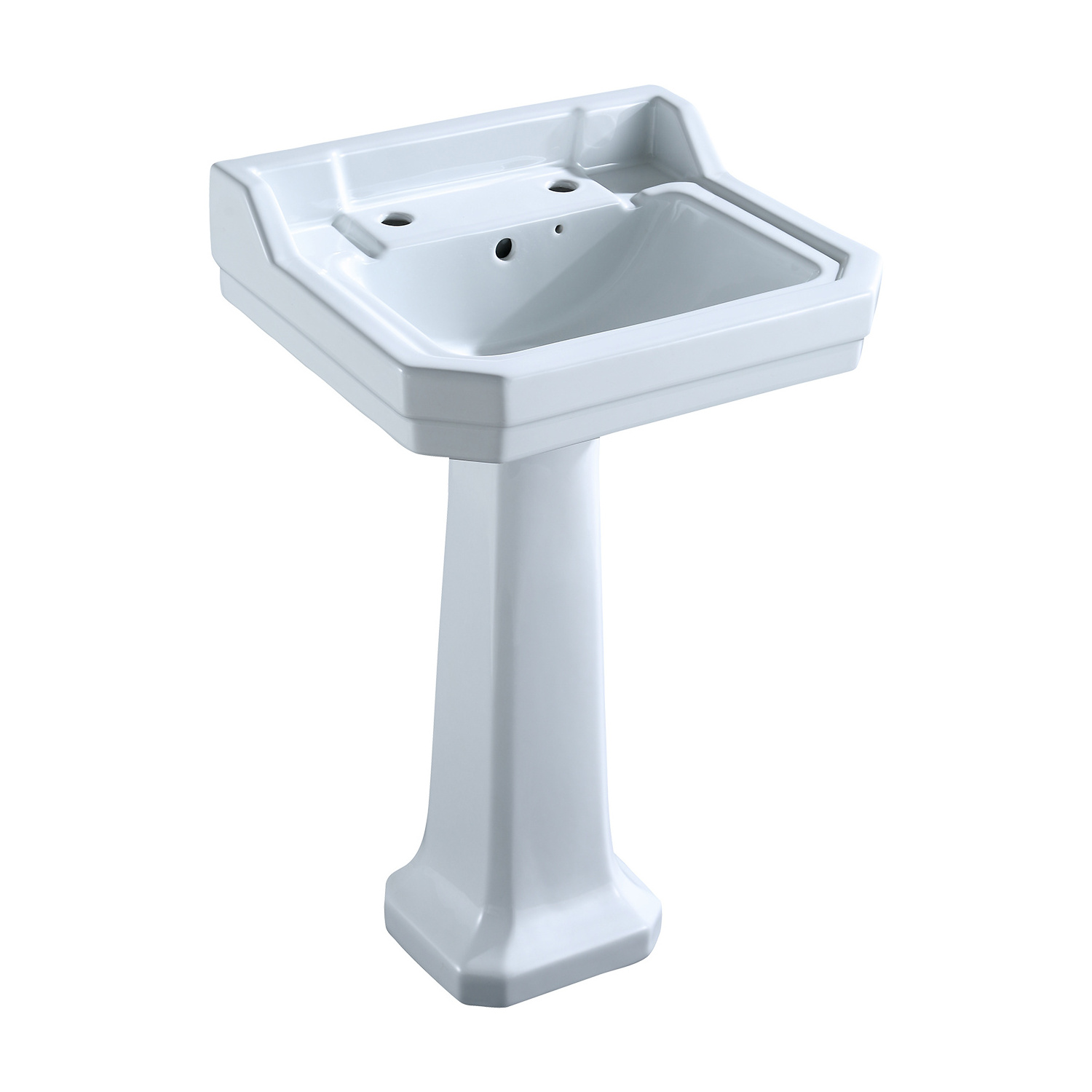 Bathroom Ceramic Sink  Ceramic Hand Wash Basin Full Pedestal Ceramic Sanitary