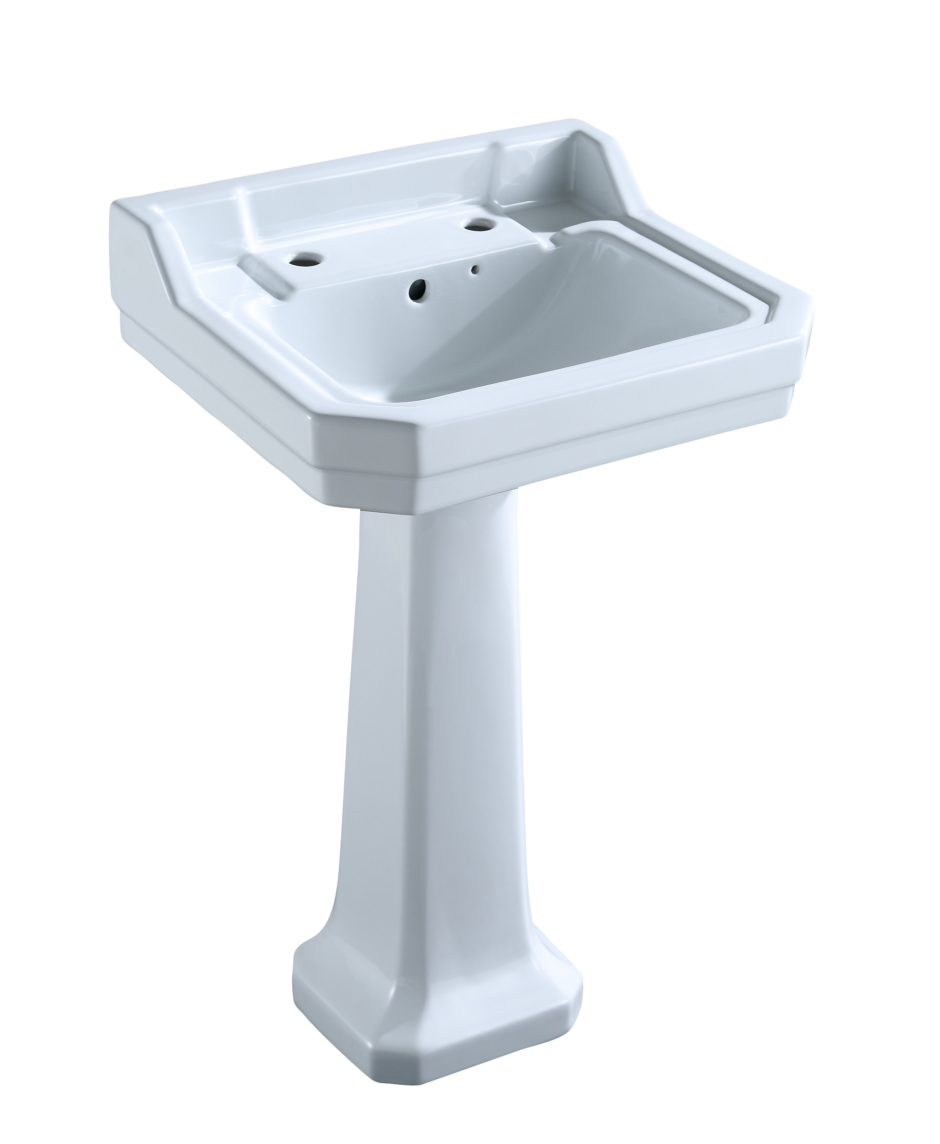 Bathroom Ceramic Sink  Ceramic Hand Wash Basin Full Pedestal Ceramic Sanitary