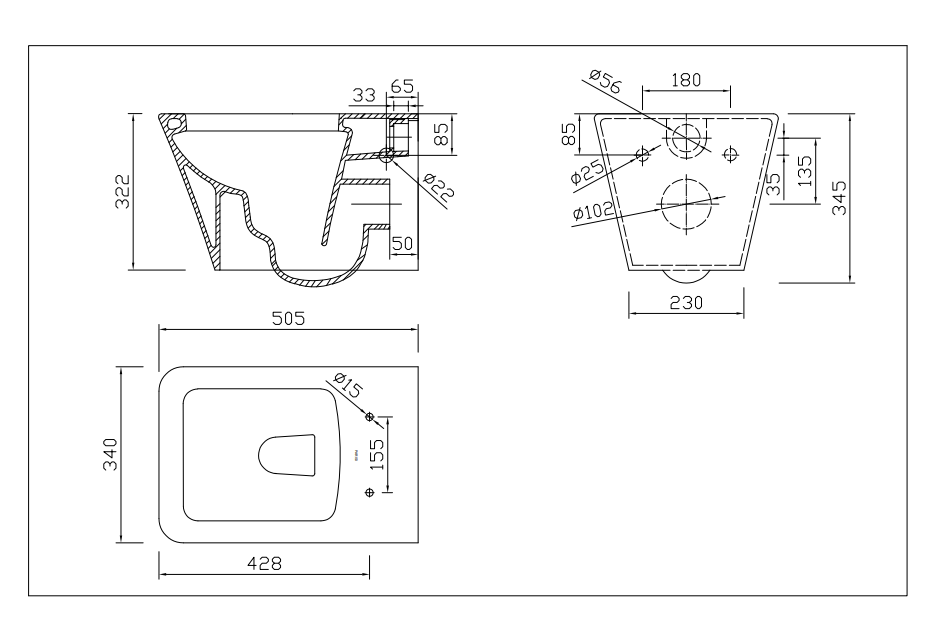 European standard wall mounted ceramic rimless hangend toilet wall-hung toilet wall hung toilet