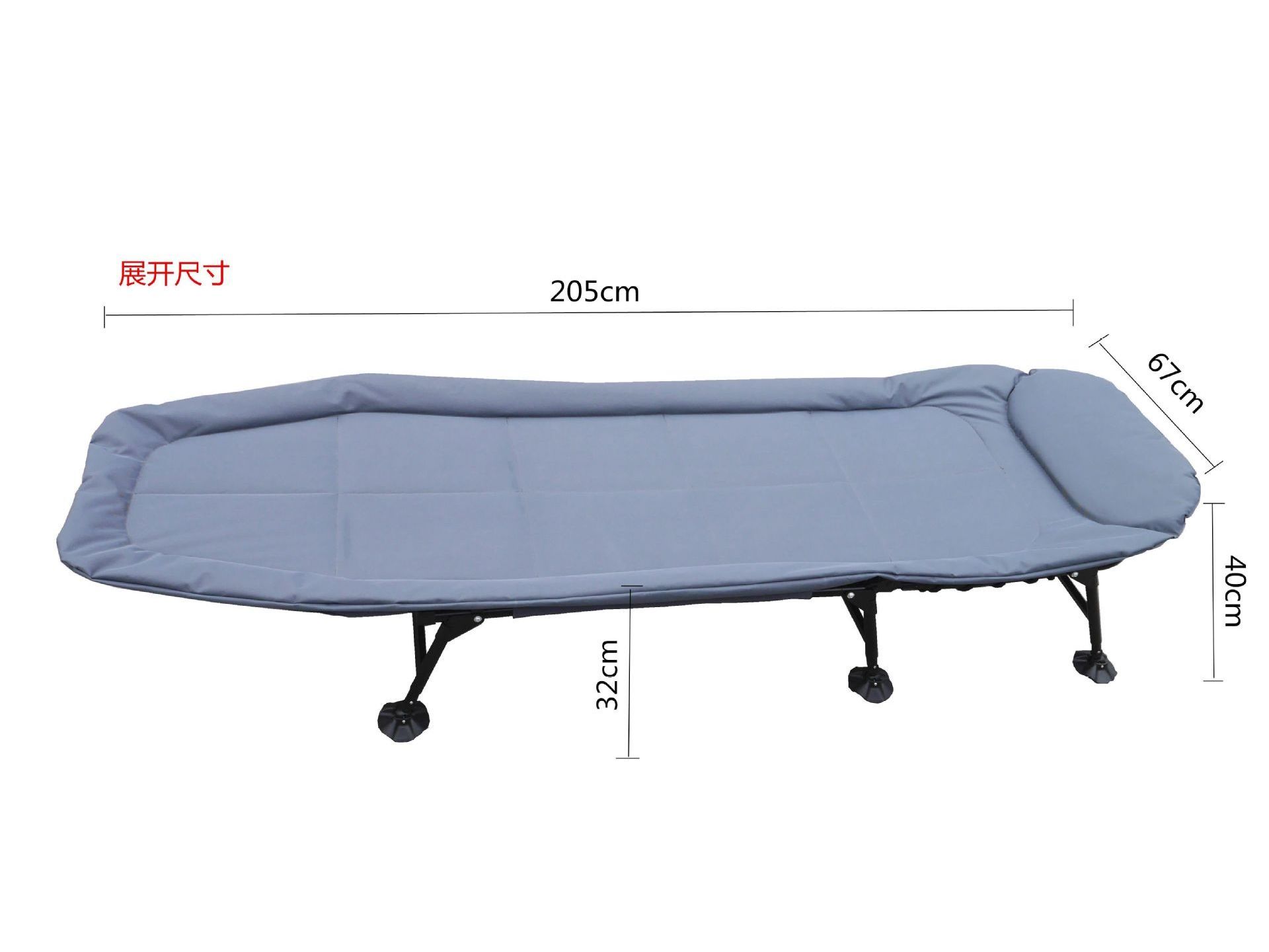 Outdoor Hiking Trekker Camping Stretcher Bed Sleeping Cots Portable Folding Adjustable Lounge Chair Cot