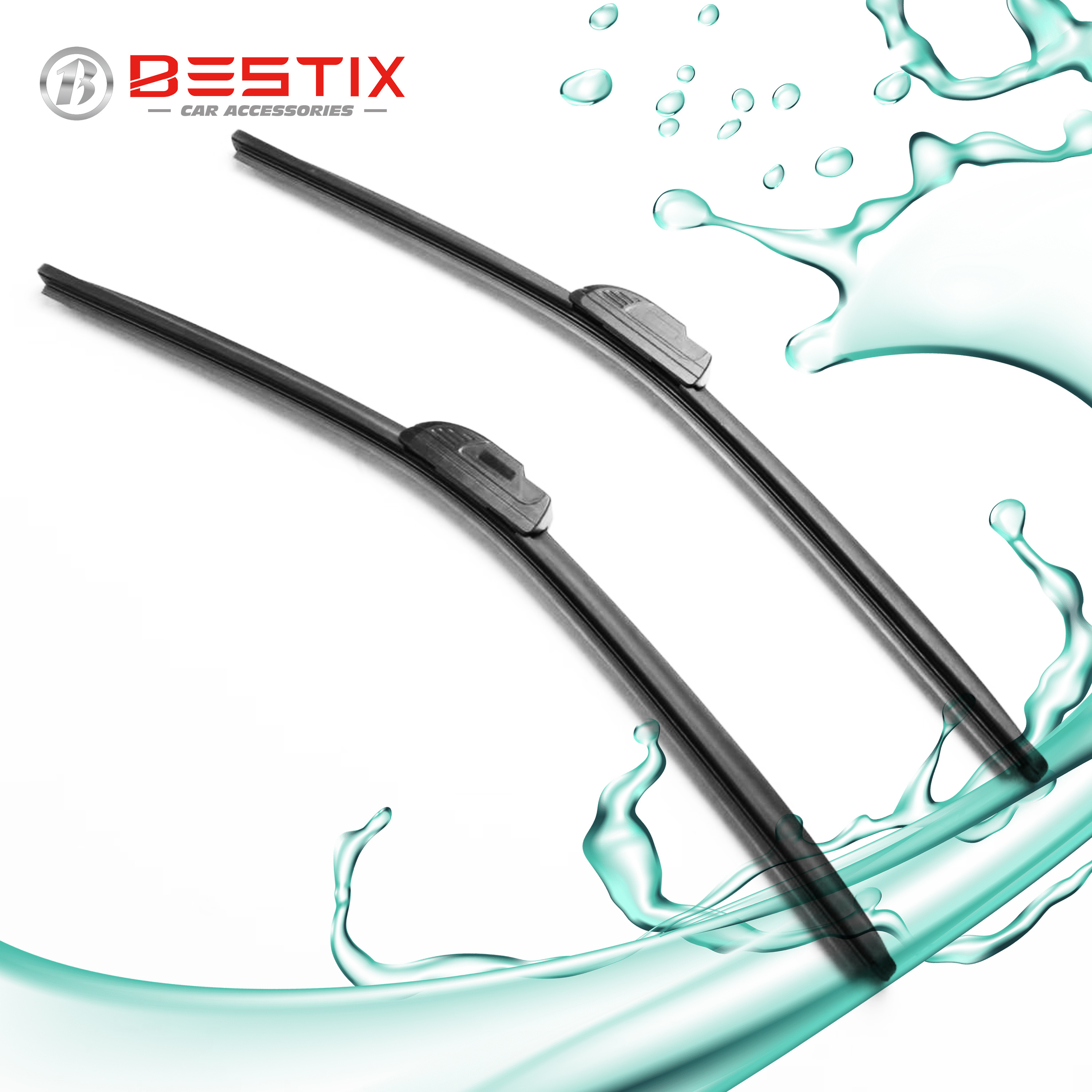 Bestix BS809B wholesale car Wiper Blade Windshield universal soft Flat frameless wiper for cars