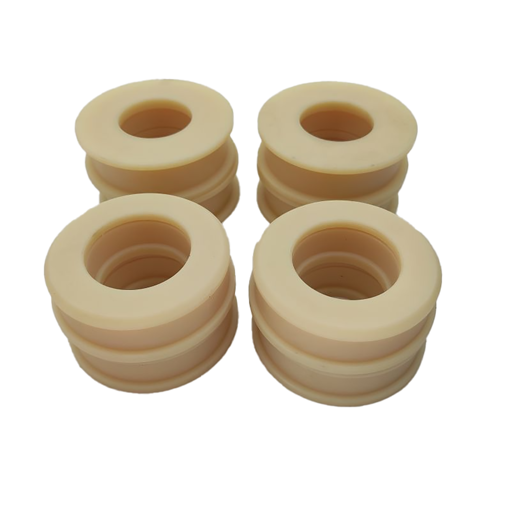 Oem/odm Plastic Bushing Round Spacer / Nylon Bushing Sleeve With Flange