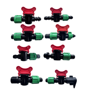 High Quality Plastic Irrigation Mini Valve Drip Line Drip Tape Valve For Flat Hose