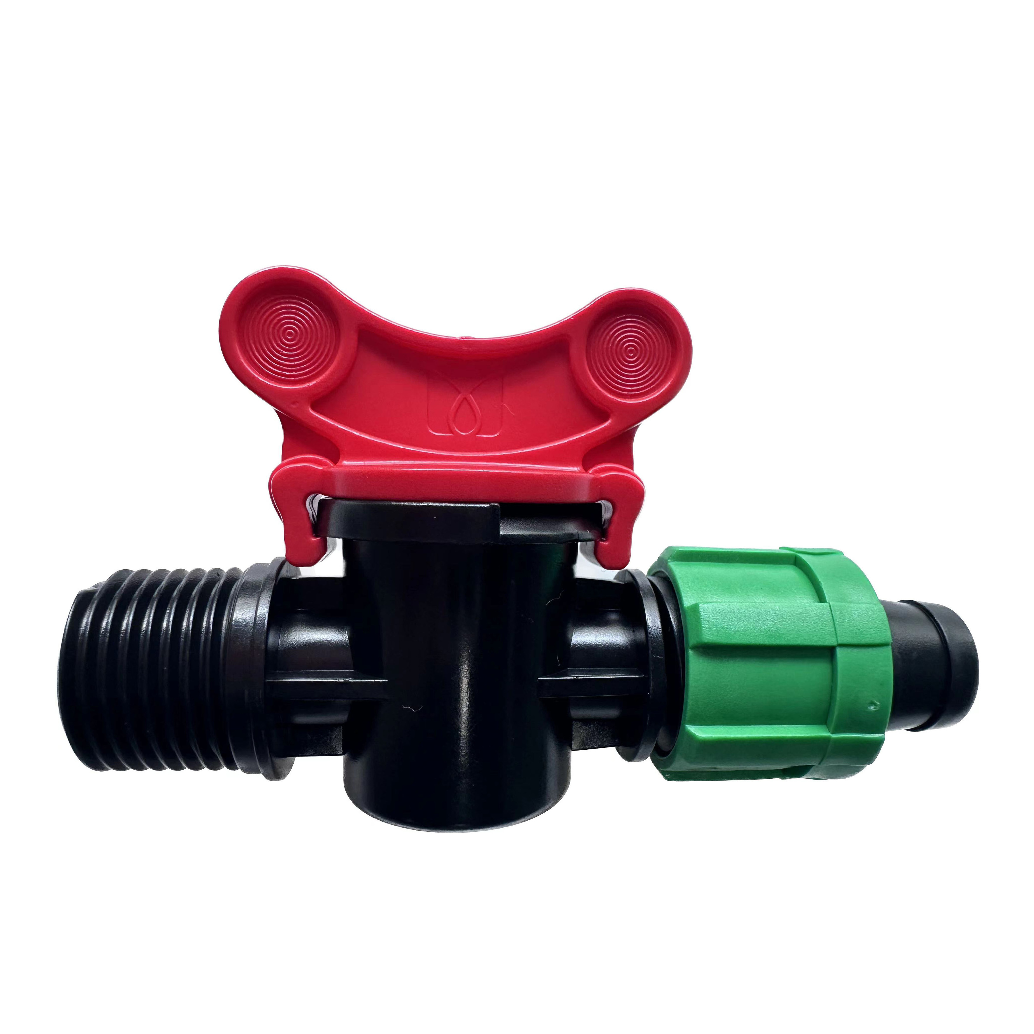 High Quality Plastic Irrigation Mini Valve Drip Line Drip Tape Valve For Flat Hose