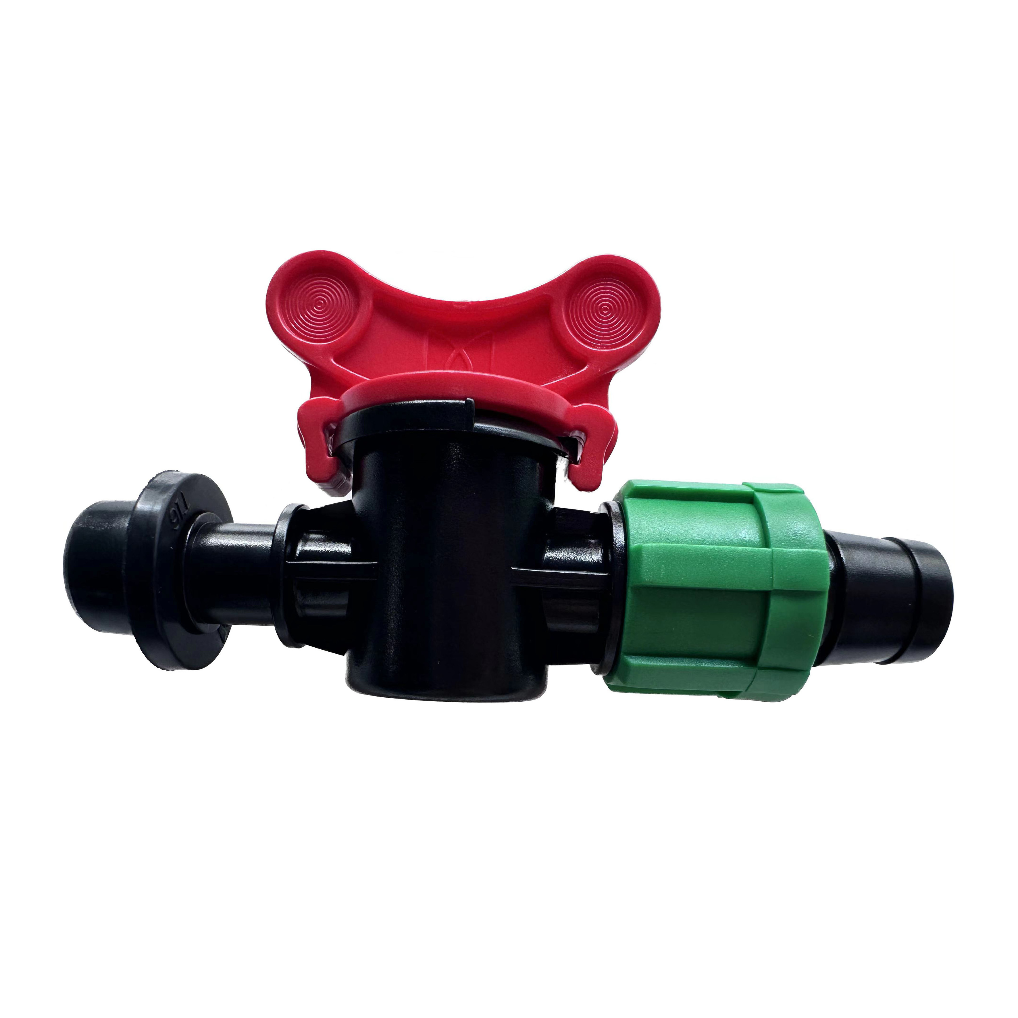 High Quality Plastic Irrigation Mini Valve Drip Line Drip Tape Valve For Flat Hose