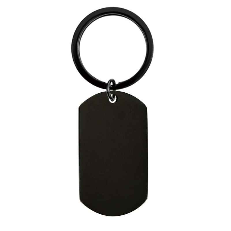 Factory Wholesale QR Code Keychain Stainless Steel Key Chain Custom Blank Keychain Metal Tag Keychains