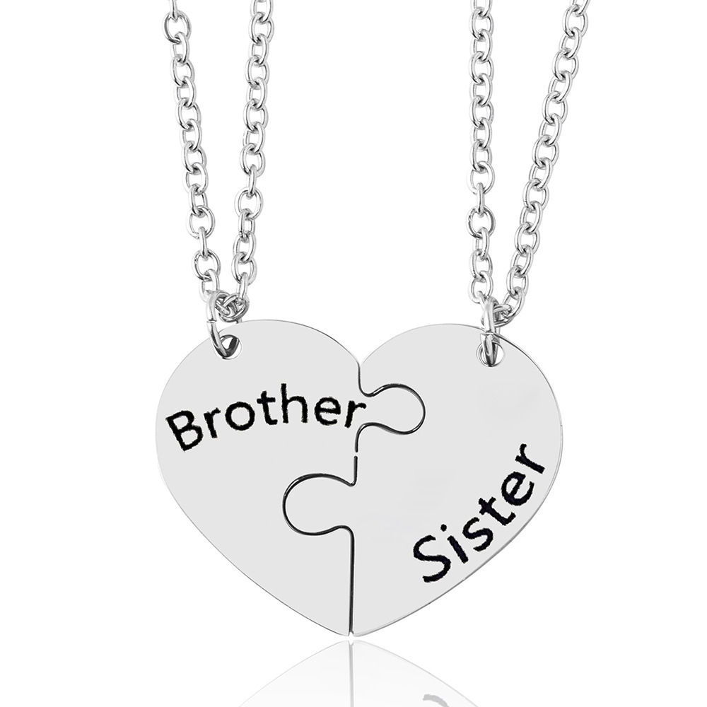 Bff Necklace Magnetic Best Friends Necklaces Stainless Steel Necklace Bijoux Acier Inoxydable Brother And Sisters Gift