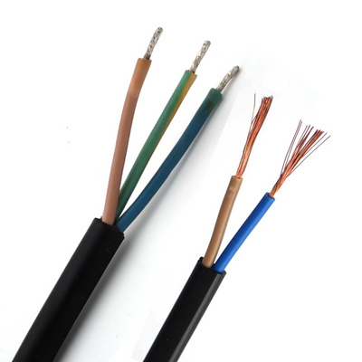 Flexible Insulated Stranded Cable H03VV-F 6mm 1.5mm 2 3 4 5 Core Bare Copper PVC Sheath Custom Power Cable