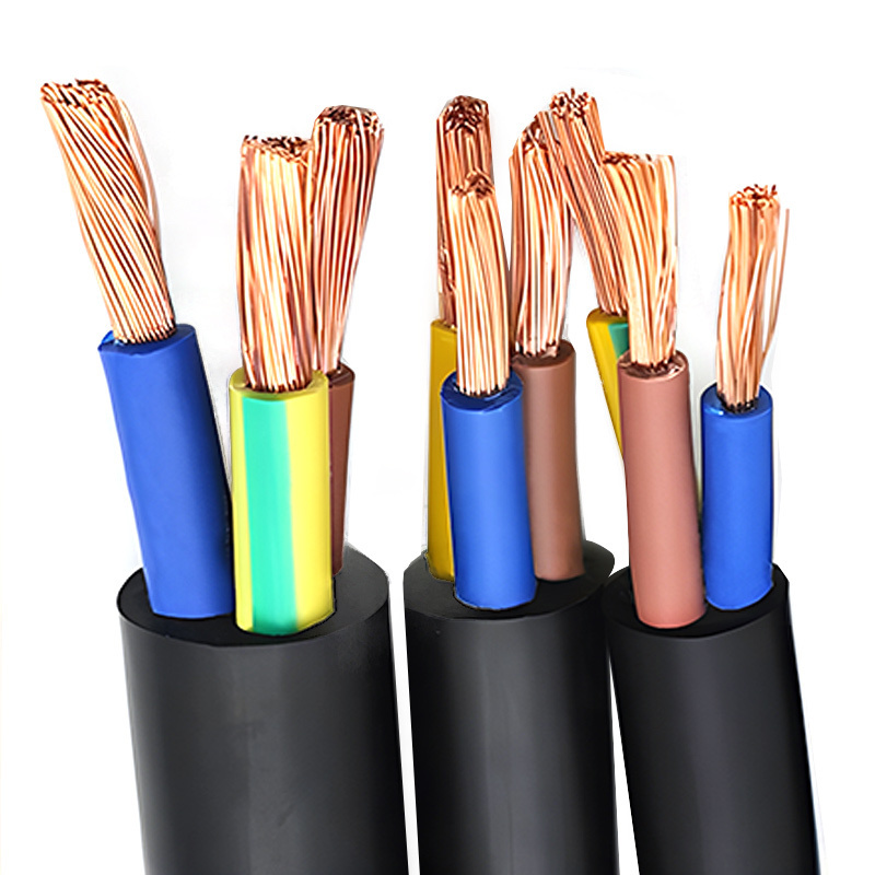 Good Selling Copper Wire 2.5 mm 3 Core H05VV-F PVC Jacket Solid Copper Electrical Wire for Appliances Wiring