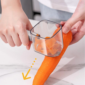 Kitchen fruit&vegetable tools and gadgets stainless steel potato peeler creative peeler garbage collection small box