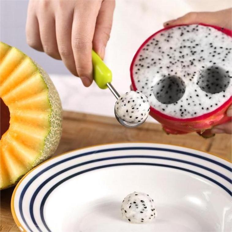 3 in 1 fruit tools fruit digger set stainless steel fruit&vegetable tools kitchen slicer