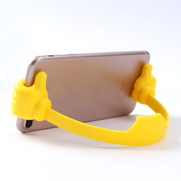 Cute Adjustable Desk Universal Cell Phone Holder Thumbs Up Lazy Cell mobile Phone Stand