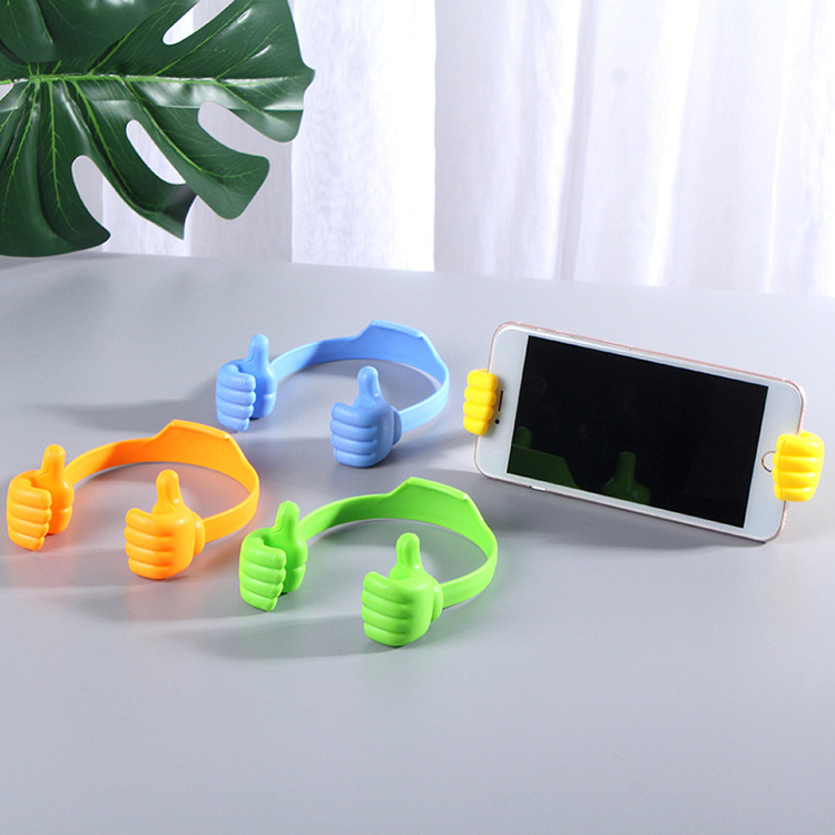 Cute Adjustable Desk Universal Cell Phone Holder Thumbs Up Lazy Cell mobile Phone Stand