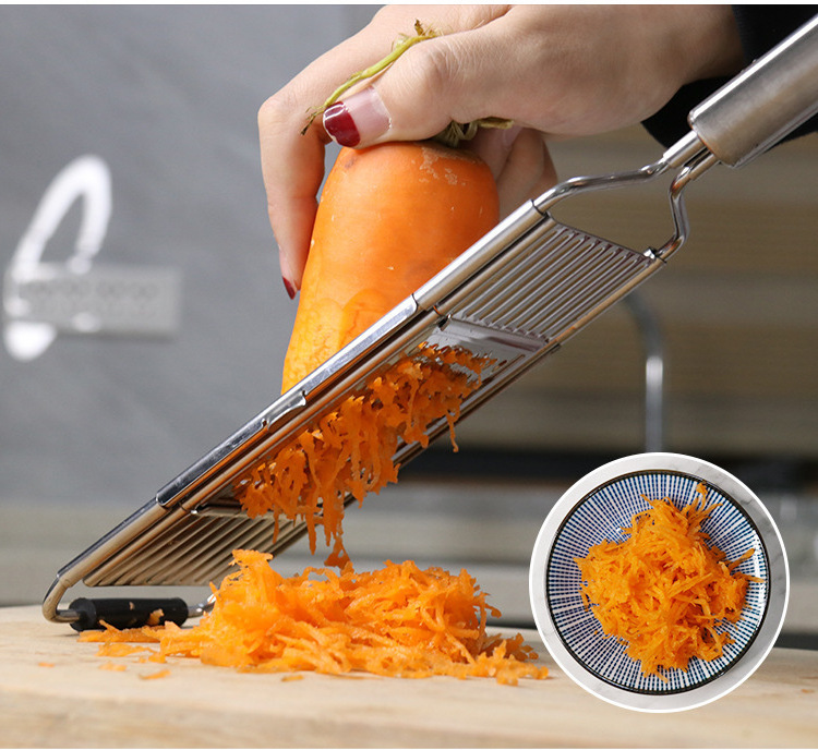 4 in 1 Stainless Steel Kitchen Carrot Grater Cabbage Shredder Knife Vegetable Cutter Set