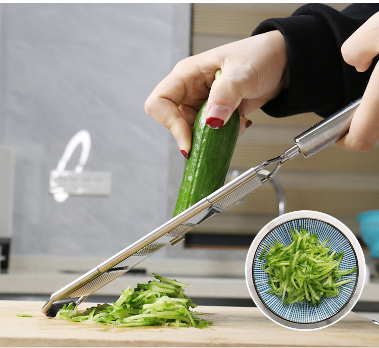 4 in 1 Stainless Steel Kitchen Carrot Grater Cabbage Shredder Knife Vegetable Cutter Set