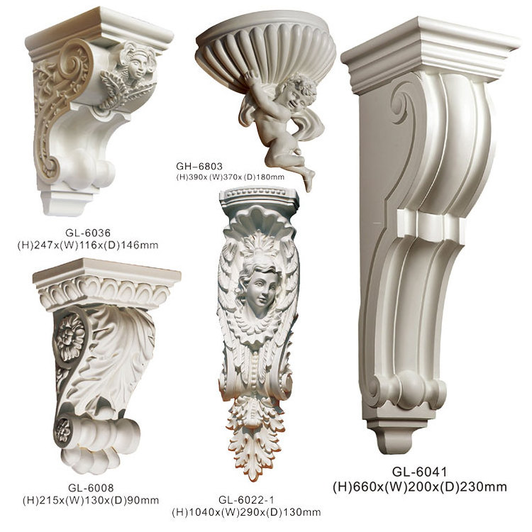 Wholesale Pu Ornamental Onlays Roman Columns Foam Cornice Faux Beam Plain  Crown Ceiling Medallions Mouldings