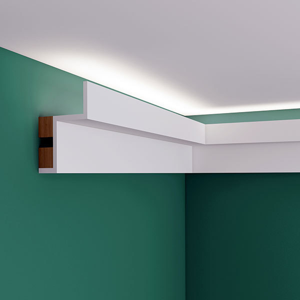 Interior indirect lighting coving ceiling decorative cornice foam Moulding ready to install