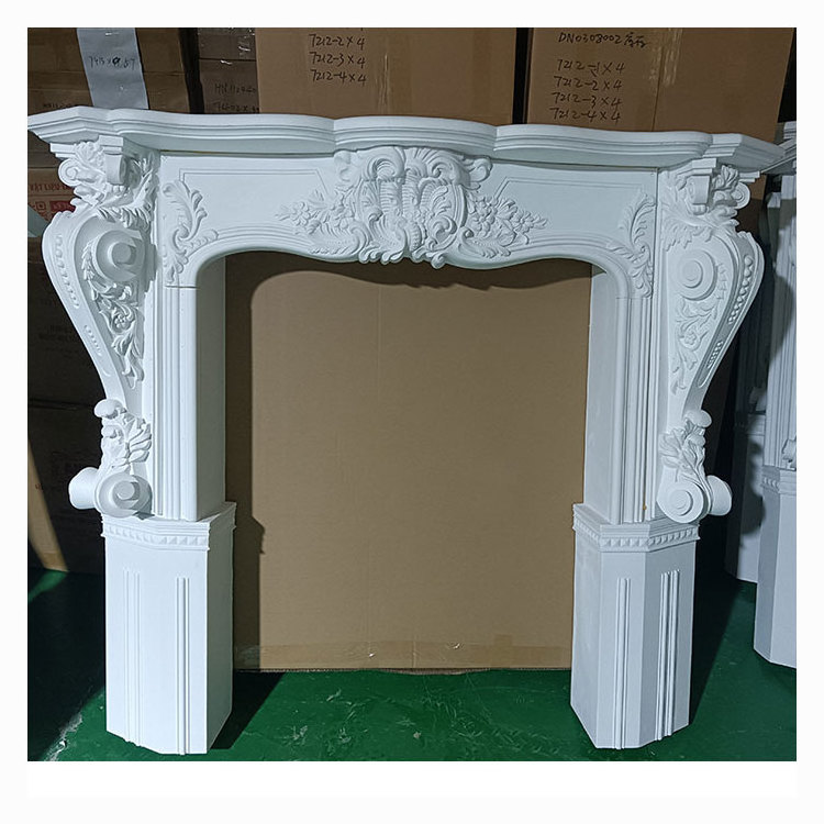 2023 hot sale 3d decor modern wall fireplace outdoor table cover surround parts