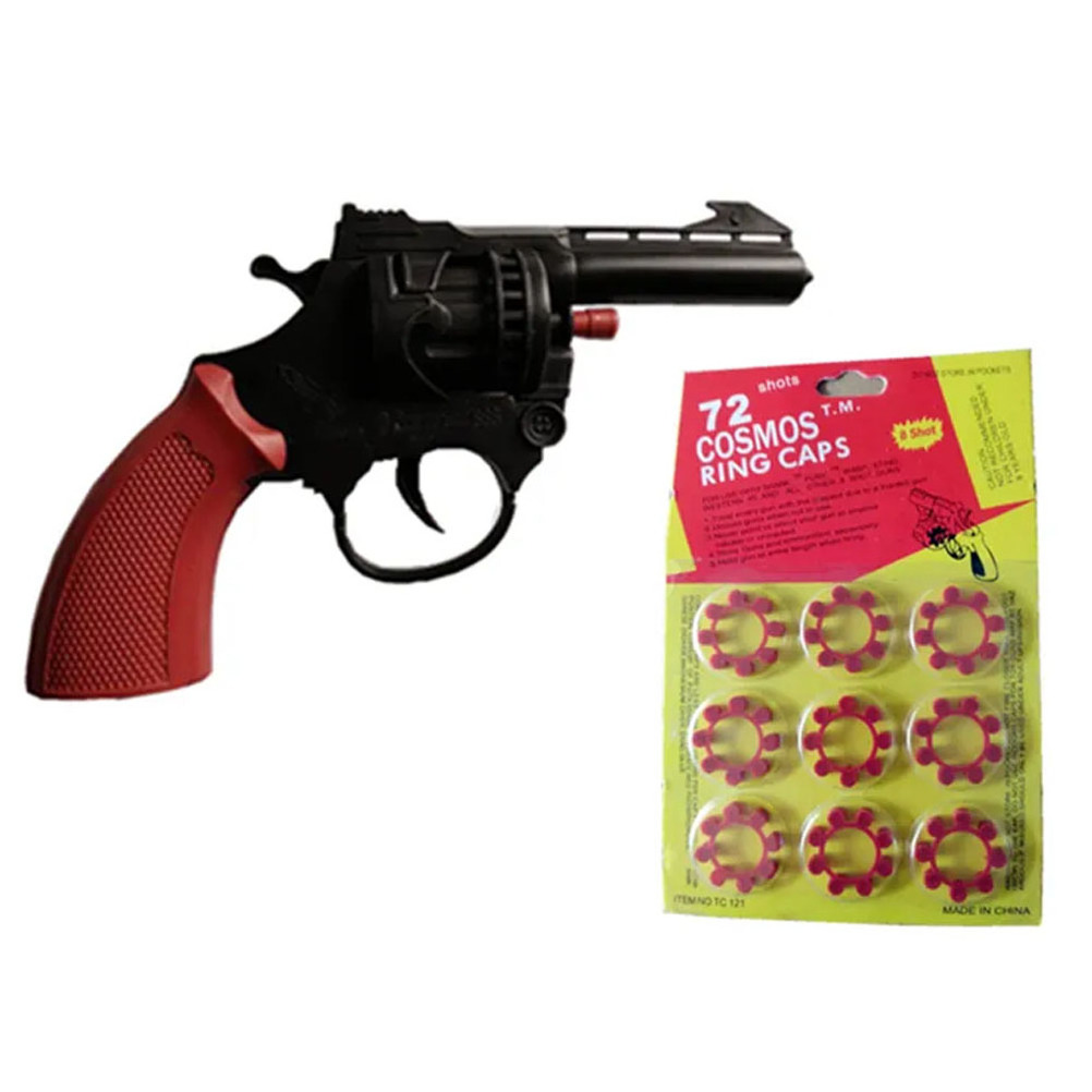 Safety Novelty Fireworks Toy Ring Plastic Gun 121 8 Shot Gun