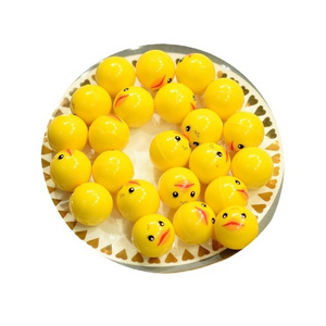 32mm Children's Toy Solid Elastic Ball Little Yellow Duck New Game Gashapon Machine Gashapon Toy Jumping Ball